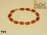 Jewellery GOLD bracelet.  Stone: amber. TAG: ; name: GB254; weight: 7.7g.
