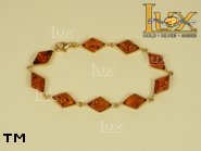 Jewellery GOLD bracelet.  Stone: amber. TAG: ; name: GB257; weight: 7.1g.