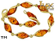 Jewellery GOLD bracelet.  Stone: amber. TAG: ; name: GB397; weight: 7.01g.