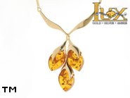Jewellery GOLD necklace.  Stone: amber. TAG: ; name: GN324; weight: 11.49g.