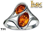 Jewellery SILVER sterling ring.  Stone: amber. TAG: ; name: R-A16; weight: 2.8g.