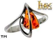 Jewellery SILVER sterling ring.  Stone: amber. TAG: ; name: R-A87; weight: 2.6g.