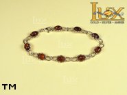 Jewellery SILVER sterling bracelet.  Stone: amber. TAG: ; name: B-143; weight: 10.9g.