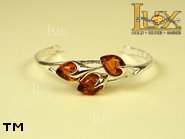 Jewellery SILVER sterling bracelet.  Stone: amber. TAG: ; name: B-720; weight: 11g.
