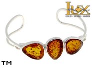Jewellery SILVER sterling bracelet.  Stone: amber. TAG: ; name: B-783-1; weight: 14g.