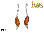 Jewellery SILVER sterling earrings.  Stone: amber. TAG: ; name: E-882; weight: 2.9g.