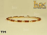 Jewellery GOLD bracelet.  Stone: amber. TAG: ; name: GB288; weight: 14.5g.