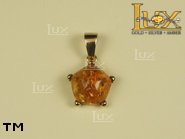 Jewellery GOLD pendant.  Stone: amber. TAG: clasic, signs; name: GP106; weight: 1.81g.