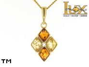 Jewellery GOLD pendant.  Stone: amber. TAG: ; name: GP337; weight: 3.23g.