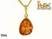 Jewellery GOLD pendant.  Stone: amber. TAG: ; name: GP339; weight: 2.84g.