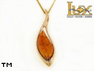 Jewellery GOLD pendant.  Stone: amber. TAG: ; name: GP355; weight: 4.6g.