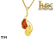 Jewellery GOLD pendant.  Stone: amber. TAG: nature; name: GP422; weight: 0g.
