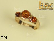 Jewellery GOLD ring.  Stone: amber. TAG: ; name: GR177; weight: 3.02g.
