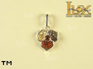 Jewellery SILVER sterling pendant.  Stone: amber. TAG: nature; name: P-681; weight: 2.8g.