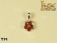 Jewellery SILVER sterling pendant.  Stone: amber. TAG: nature, clasic; name: P-737; weight: 1.4g.