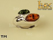 Jewellery SILVER sterling ring.  Stone: amber. TAG: nature; name: R-529; weight: 2.8g.