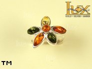 Jewellery SILVER sterling ring.  Stone: amber. TAG: nature; name: R-682; weight: 3.7g.