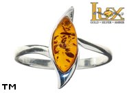 Jewellery SILVER sterling ring.  Stone: amber. TAG: ; name: R-882; weight: 2.4g.