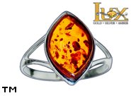 Jewellery SILVER sterling ring.  Stone: amber. TAG: ; name: R-893-1; weight: 2.4g.