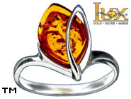 Jewellery SILVER sterling ring.  Stone: amber. TAG: ; name: R-942; weight: 2.8g.