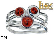 Jewellery SILVER sterling ring.  Stone: amber. TAG: ; name: R-A11; weight: 3.8g.