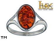 Jewellery SILVER sterling ring.  Stone: amber. TAG: ; name: R-A13; weight: 2.2g.
