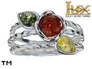 Jewellery SILVER sterling ring.  Stone: amber. TAG: ; name: R-A21; weight: 4.6g.