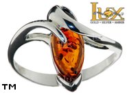Jewellery SILVER sterling ring.  Stone: amber. TAG: ; name: R-A39; weight: 3g.