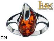 Jewellery SILVER sterling ring.  Stone: amber. TAG: ; name: R-A47; weight: 3.1g.